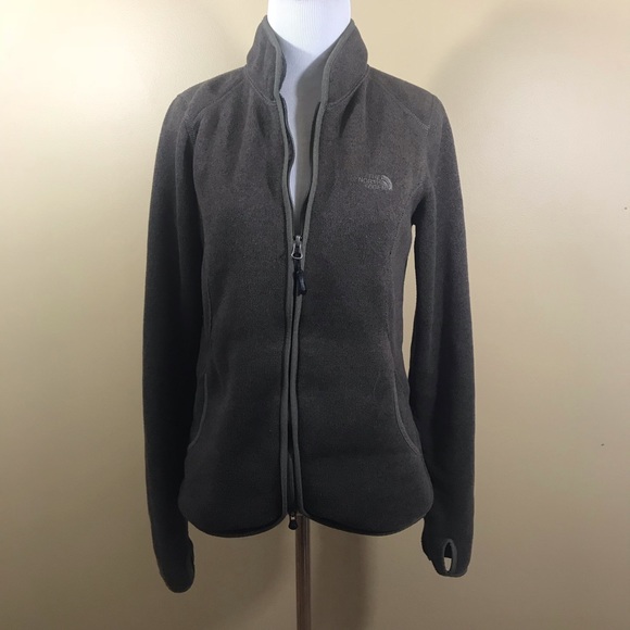 The North Face Tops - North Face Brown Zip Up Sweater Medium